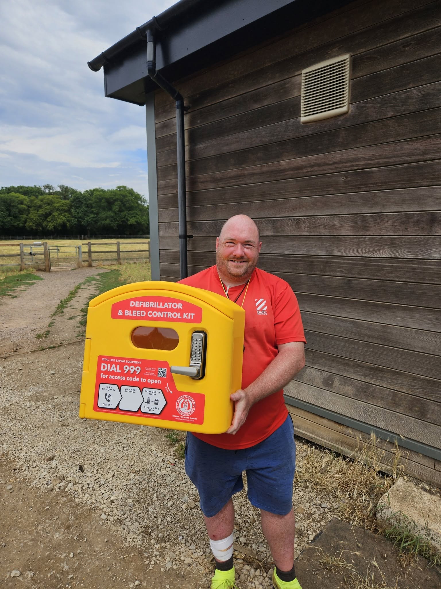 A defibrillator for Presdales Recreation Ground